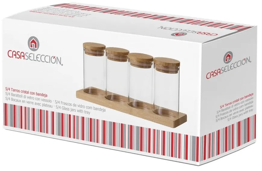 Súprava 4 ks koreničiek so stojanom 220 ml – Casa Selección