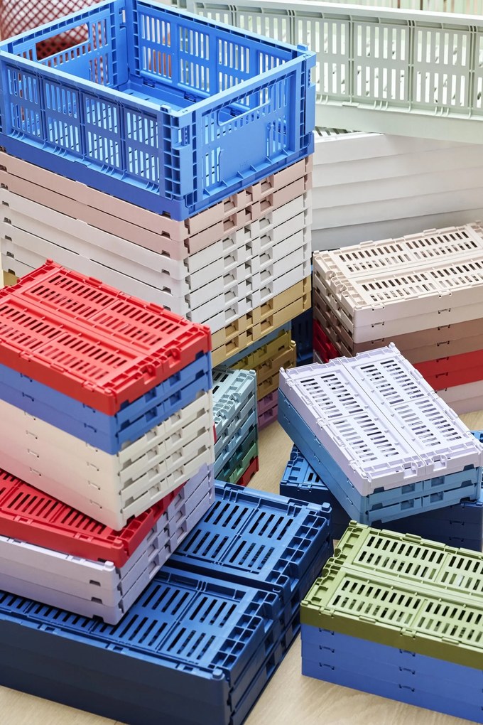 Úložný kôš Hay Colour Crate M tlmená biela