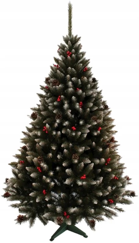 Umelý vianočný smrek s jarabinou 150 cm