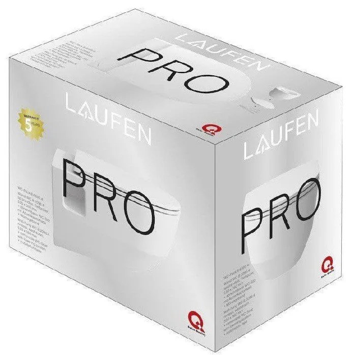 LAUFEN Pro Rimless Pack závesné WC s hlbokým splachovaním, 360 x 530 mm, biela + WC sedátko Softclose, H8669540000001