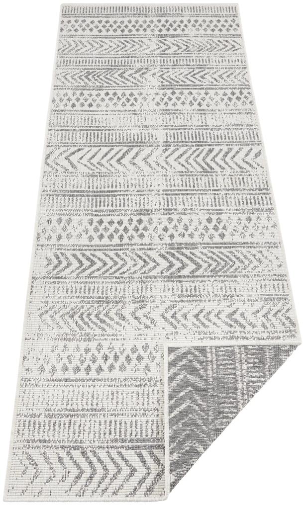 NORTHRUGS - Hanse Home koberce Kusový koberec Twin Supreme 103862 Grey / Cream – na von aj na doma - 160x230 cm