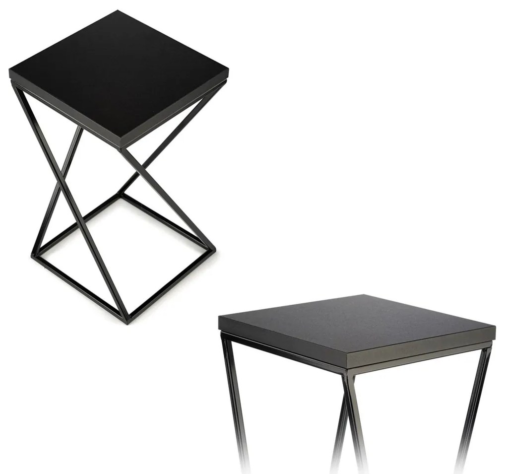 STOJAN NA KVETINÁČ LOFT7 40X24X24 CM ČIERNA