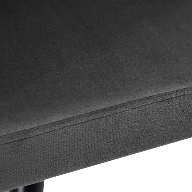 Jedálenská stolička ASTON zamatová, grafitová