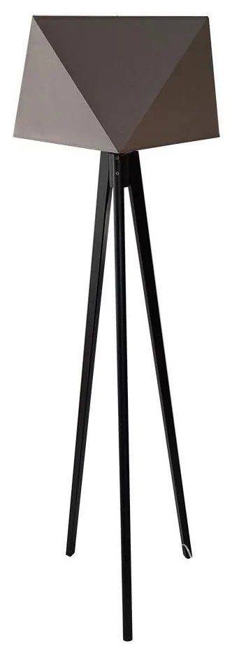 Stojacia lampa BAKARO 1xE27/60W/230V wenge šedá