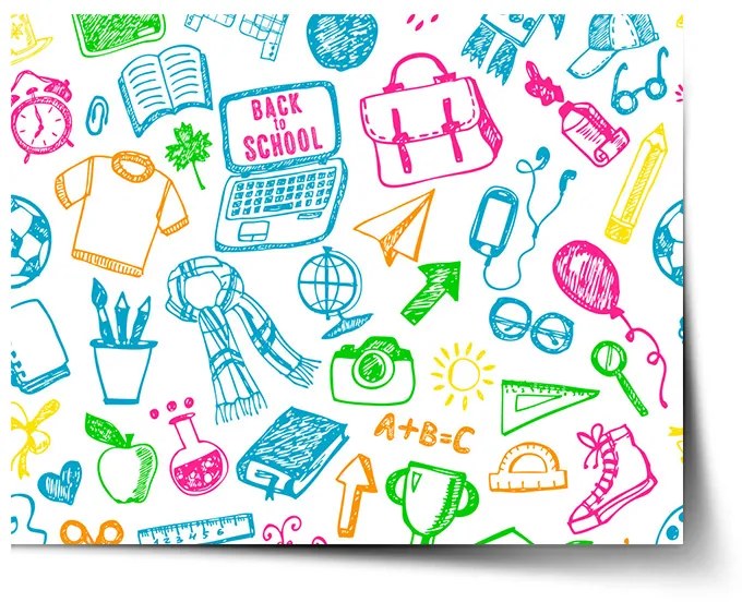 Sablio Plagát Farebná škola - 120x80 cm