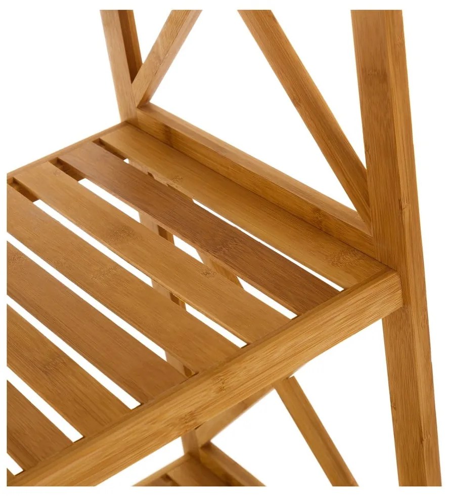 Bambusový kúpeľňový regál v prírodnej farbe 36,5x153 cm - Casa Selección