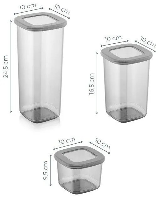 Dózy v súprave 6 ks na potraviny Fresco – Hermia