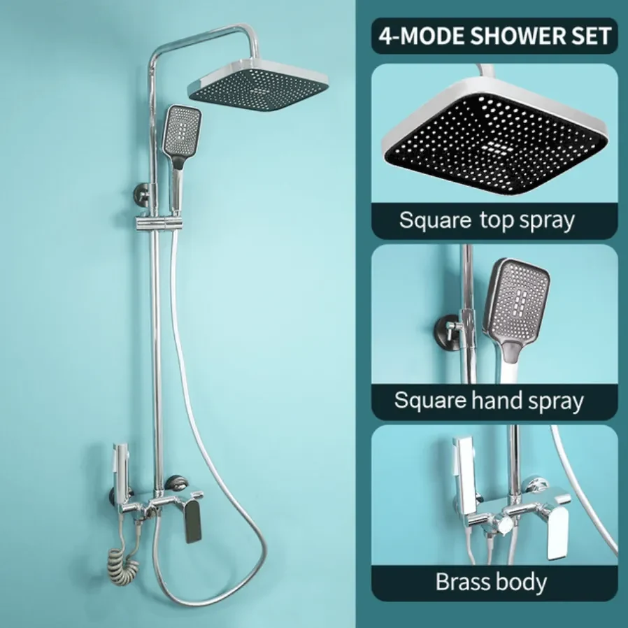 Elegantný sprchový set Klåda Chrómová