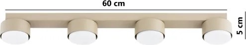Brilagi - LED bodové svietidlo MONO 4xGX53/30W/230V béžové