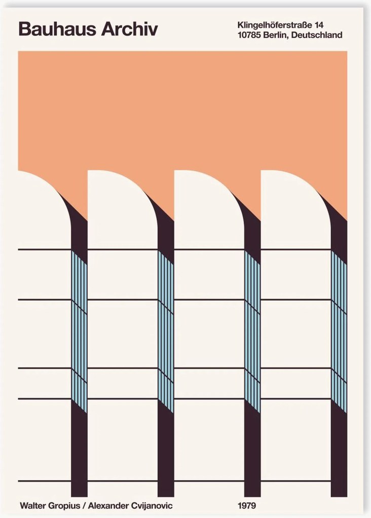 Plagát Bauhaus Archiv