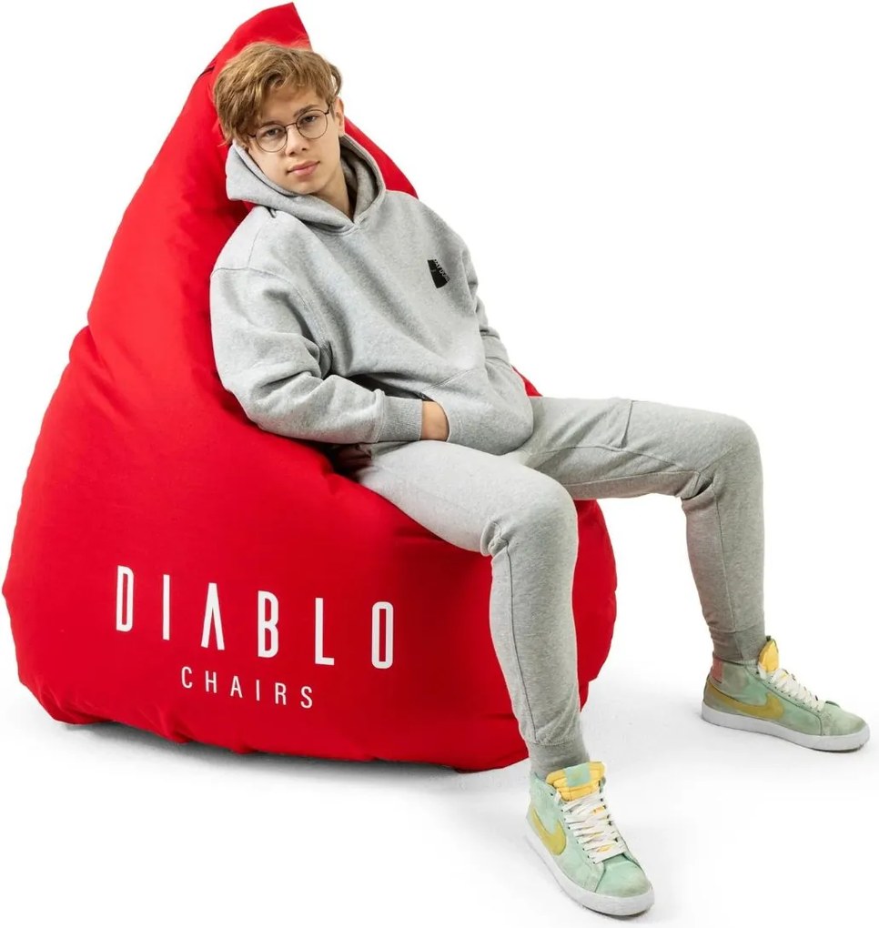 Herný taburet Diablo Chairs: červený