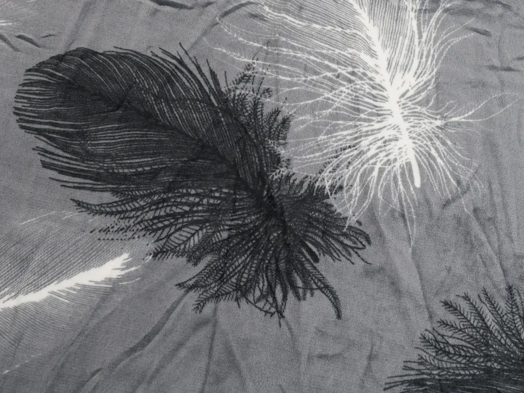 AKCIA Mikroplyšové obliečky VELSOFT sivé II. akosť Rozmer obliečky: 70 x 90 cm | 140 x 200 cm