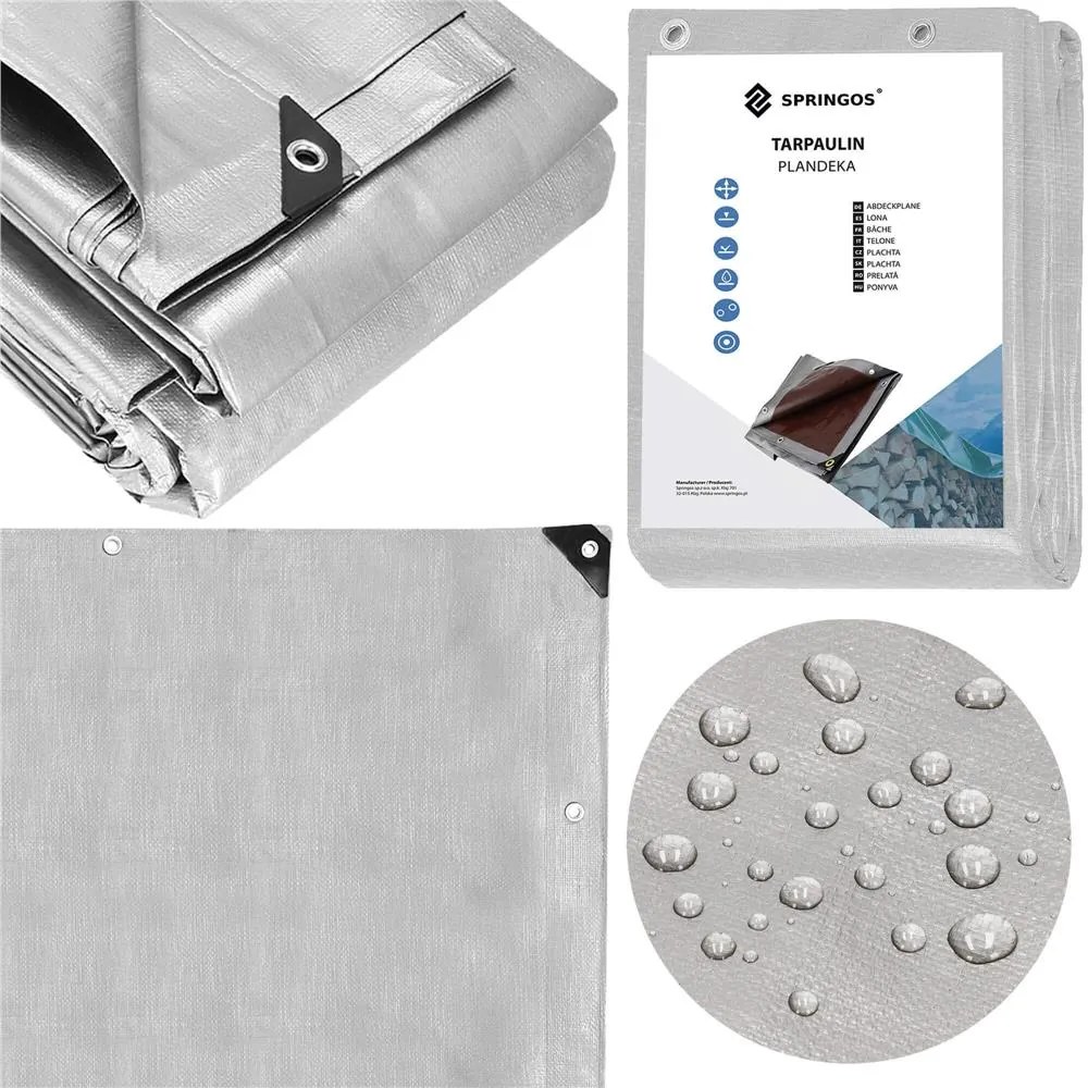 Ochranná plachta 6x8m 270g/m2 SPRINGOS GA2151