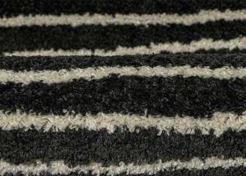 Koberce Breno Kusový koberec LOTTO 562/FM6B, čierna,100 x 150 cm