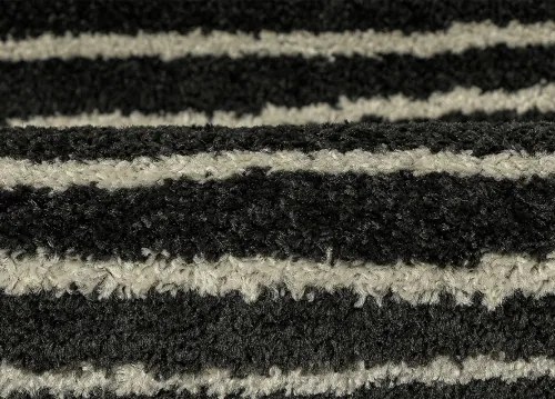 Koberce Breno Kusový koberec LOTTO 562/FM6B, čierna,67 x 120 cm