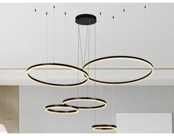 LED Stmievateľný luster na lanku LED/220W/230V 3000-6500K + diaľkové ovládanie