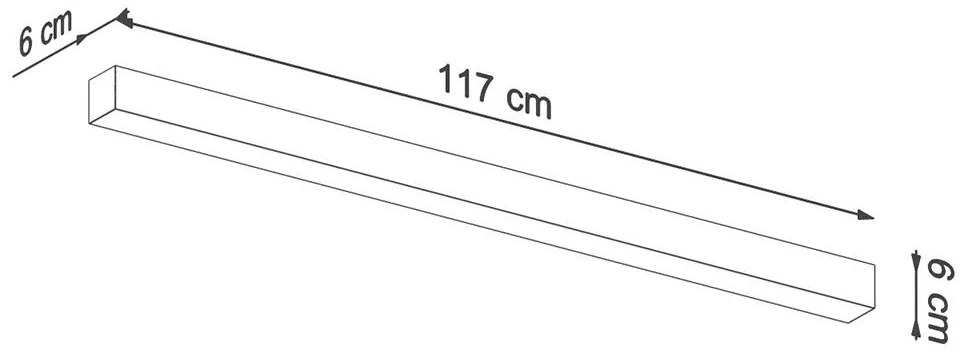 Stropné LED svietidlo Pinne 117, 1x LED 31w, 3000k, s