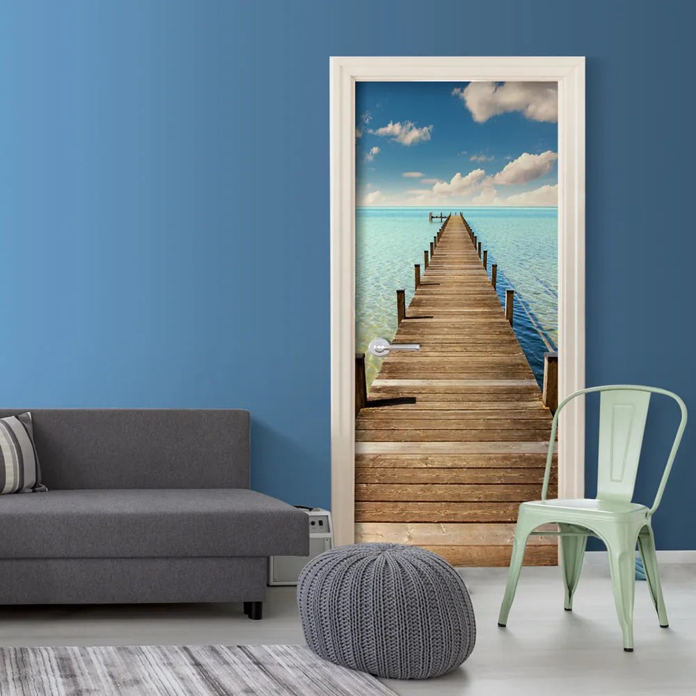 Fototapeta na dvere Bimago - Turquoise Harbour + lepidlo zadarmo 100x210 cm