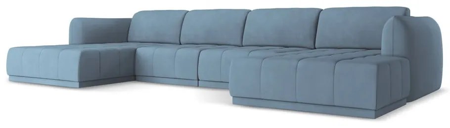 Svetlomodrá rohová pohovka Hoku – Makamii