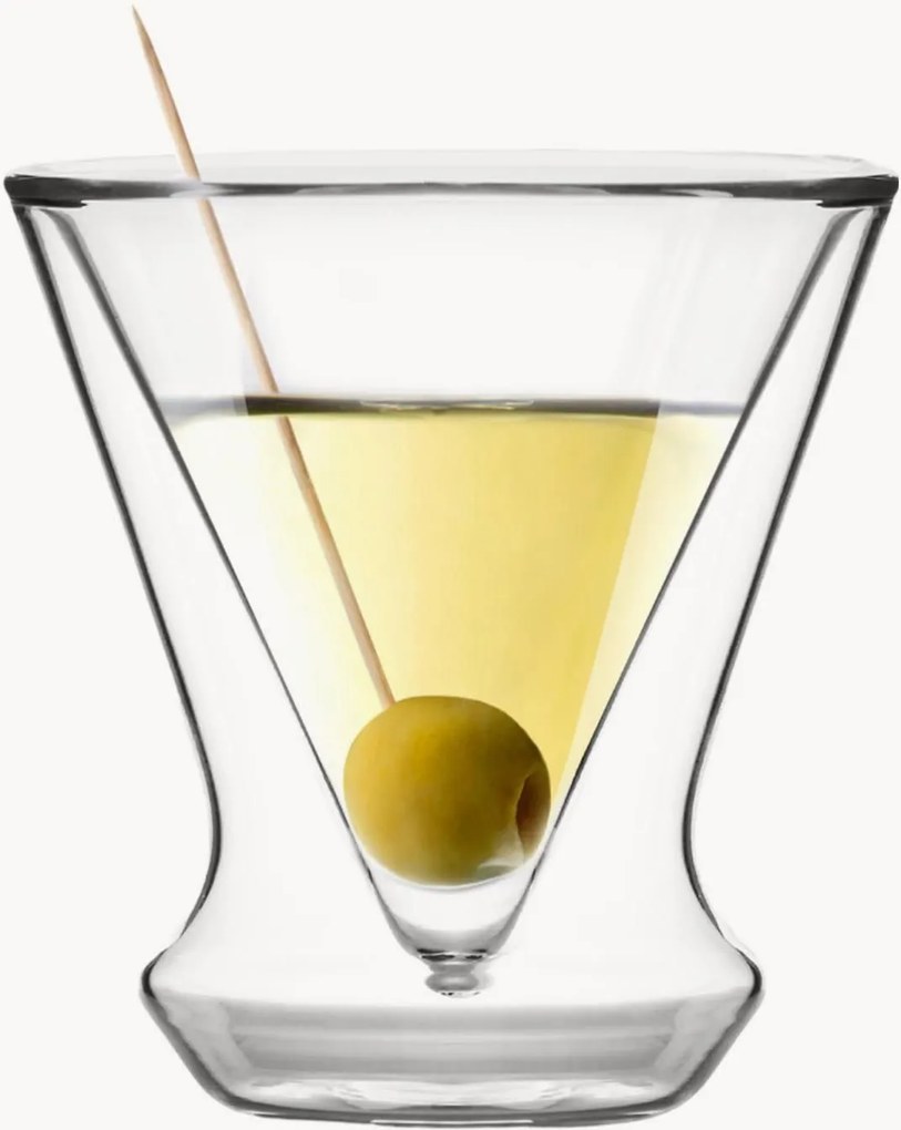 Borosilikátové poháre na martini Soho, 2 ks