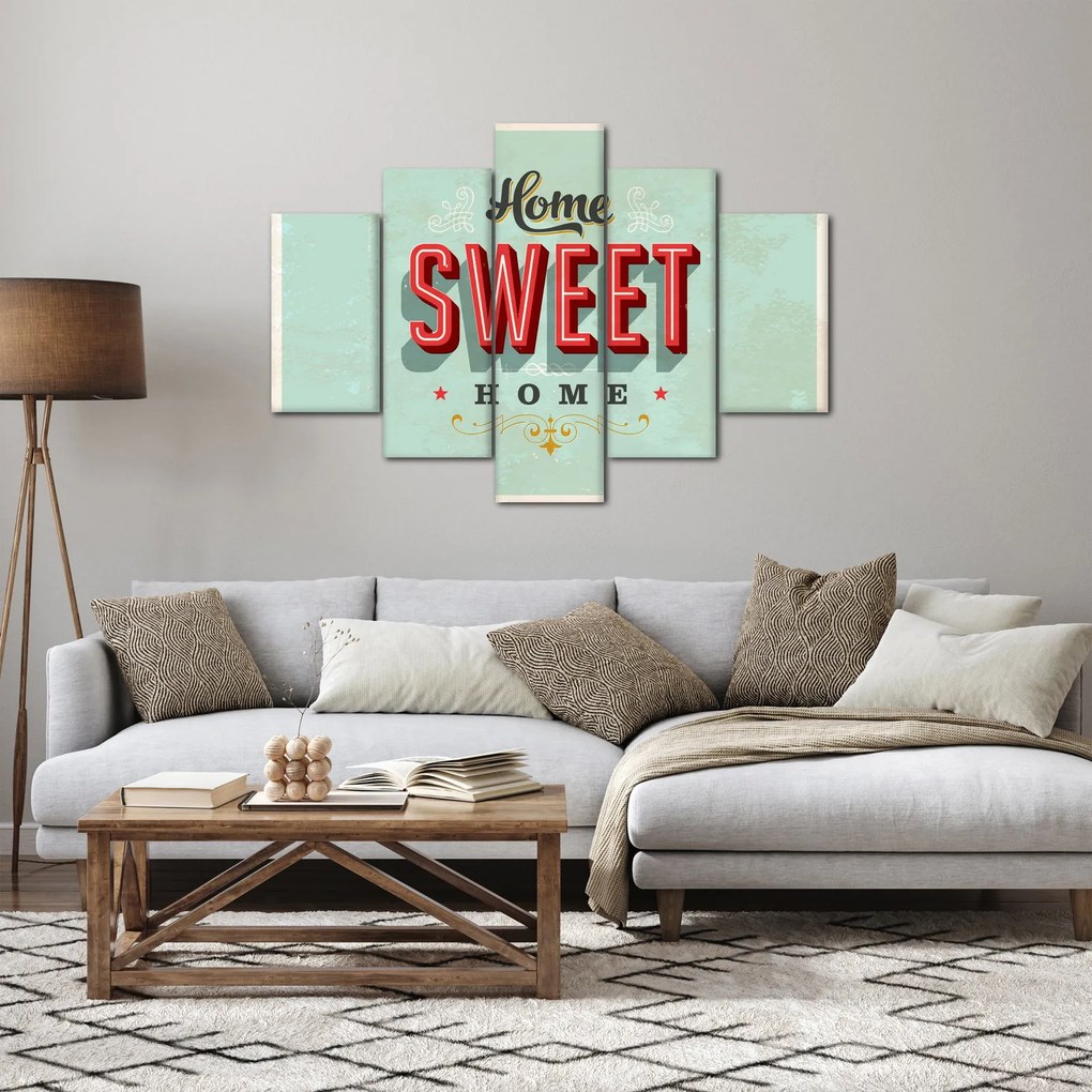 Obraz - Home sweet home (150x105 cm)