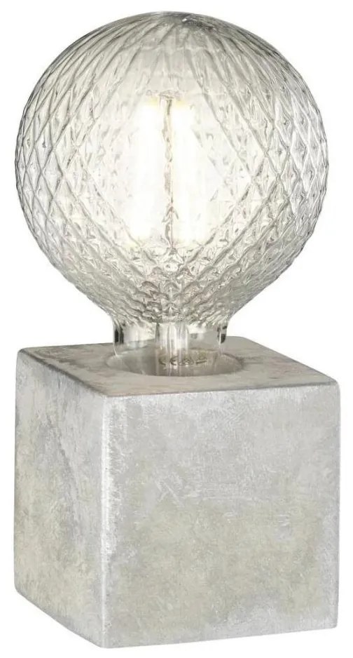 WOFI 8213.01.50.7000 - Stolná lampa BROAD 1xE27/10W/230V betón