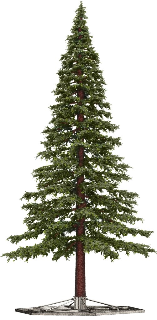 Vianočný stromček 3D- Borovica extra 580cm