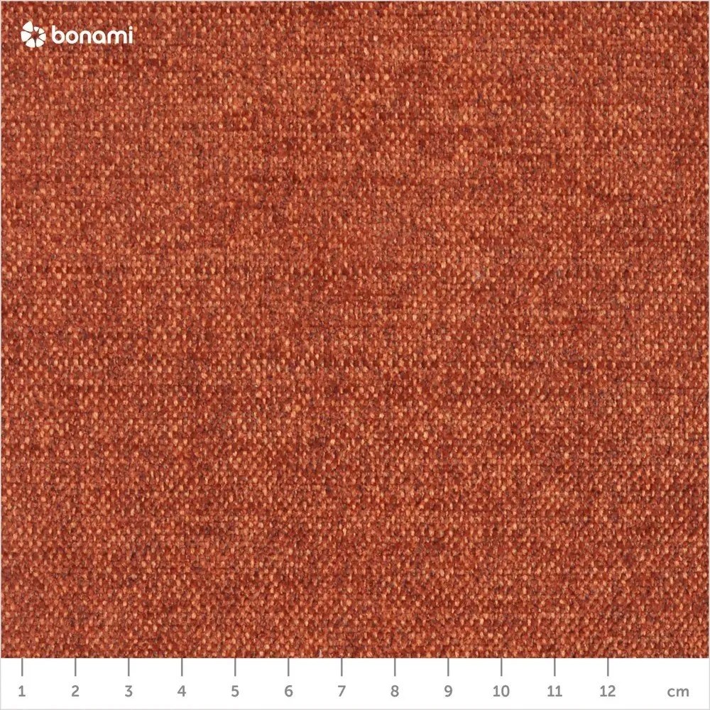 Tehlovooranžová rozkladacia pohovka do "U" Miuform Scandic Lagom, ľavý roh