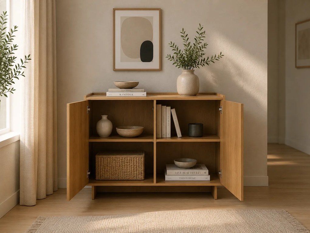 KOMODA IMPERIAL 2D KARAMELOVÝ DUB 98 cm