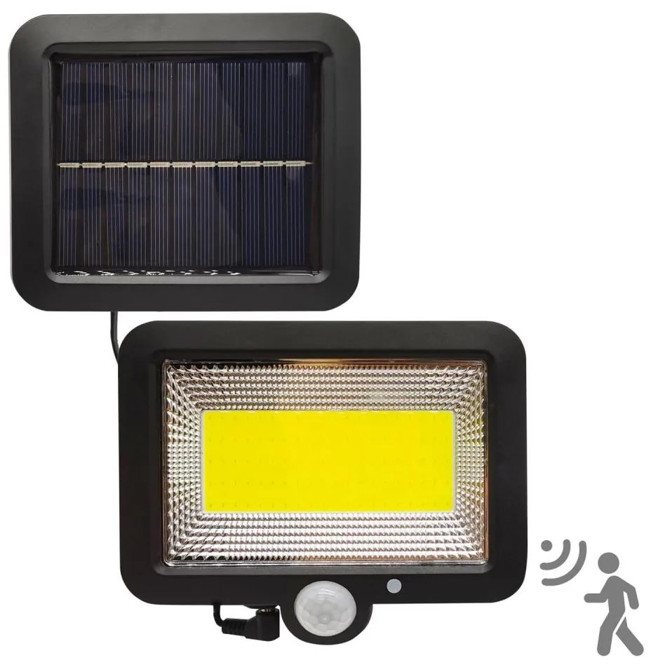 Polux LED Solárny reflektor so senzorom DUO LED/1W/3,7V IP44 SA1813