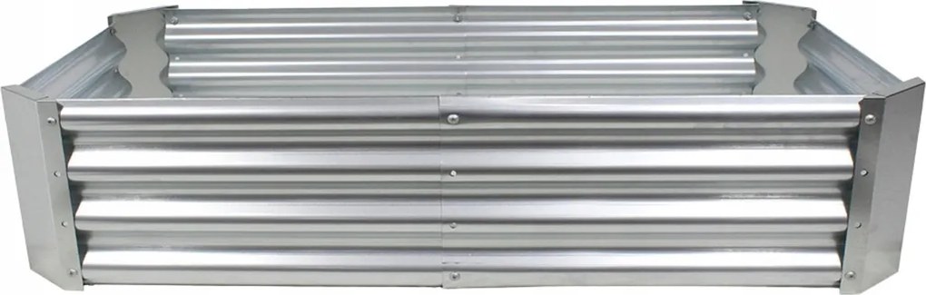 Vyvýšený záhon CYNK 240 cm stříbrný