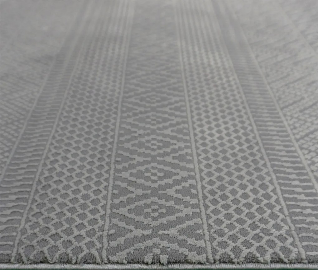 BE Koberec Zurich 1901 GREY – sivý obdĺžnikový Rozmer: 140x190 cm