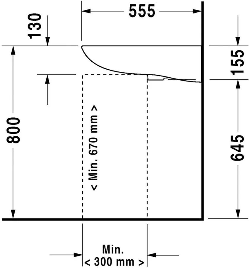 Duravit D-Code - Umývadlo 600x550 mm, s prepadom, biela 2312600002