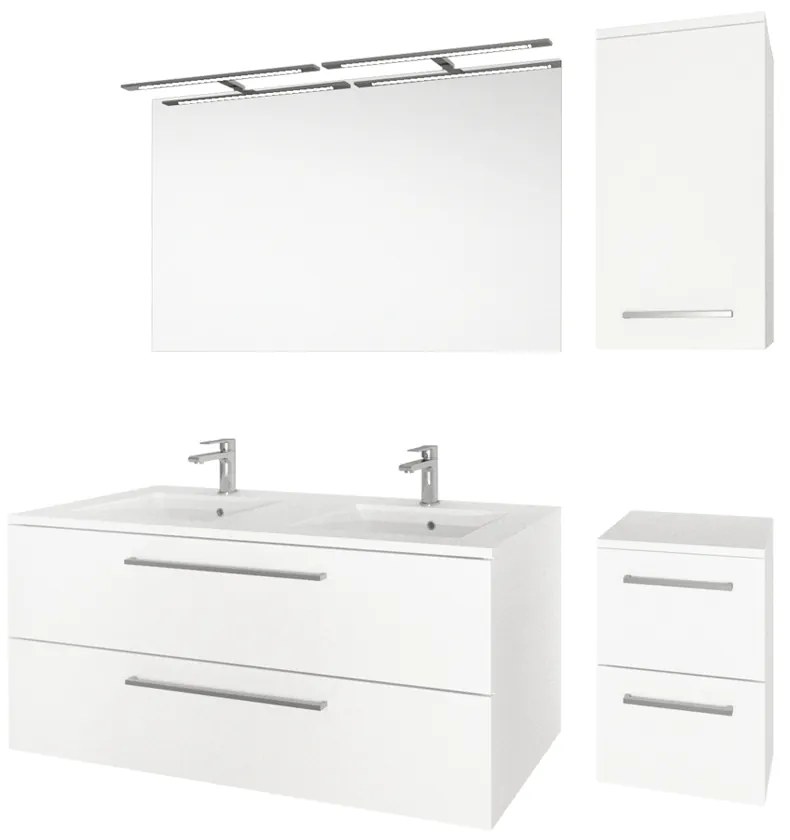 Mereo Bino kúpeľňová skrinka horná 63 cm, pravá, dub Sand Barbera, MER-CN636