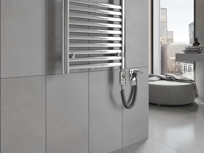 Mexen Hades, elektrické vykurovacie teleso 1800 x 600 mm, 900 W, chrómová, W104-1800-600-2900-01