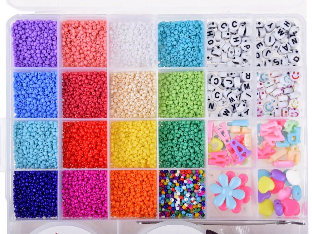 JOKOMISIADA Korálky na náramky korálky set DIY detské šperky ZA4172