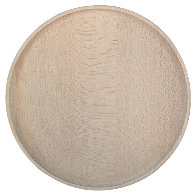 AMADEA Drevený tanier bukový, masívne drevo, 23 cm