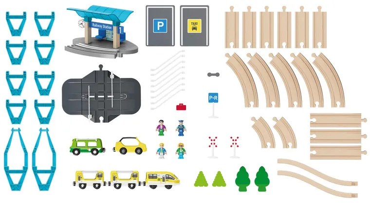Playtive Železničná súprava džungľa/osobný vlak (osobný vlak)  (100367498)