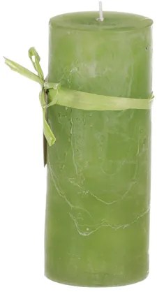 Sviečka 15cm zelená