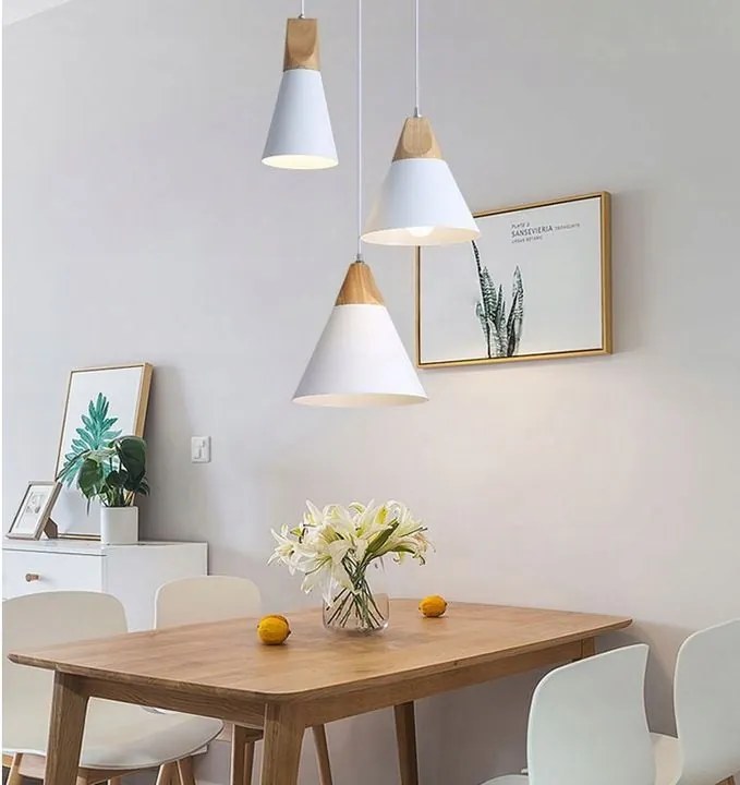 Dekorstudio Retro stropná lampa Loft Scandi CP biela