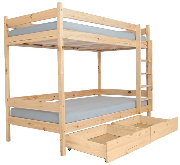 Wilsondo Poschodová posteľ s úložným priestorom Paula 2 200x90