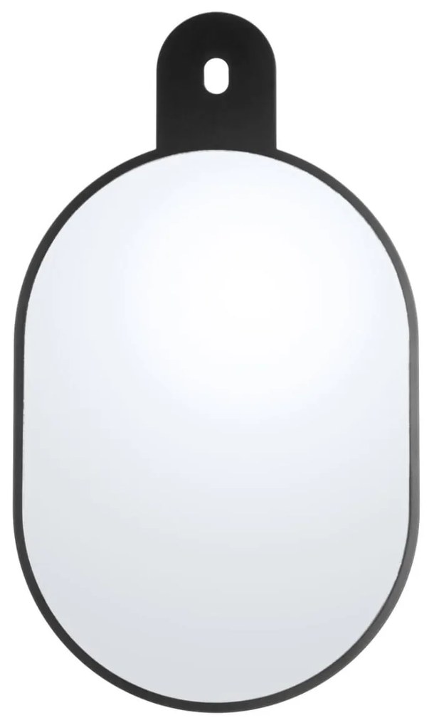 Čierné zrkadlo Tag MDF 69,5 × 40 × 1 cm