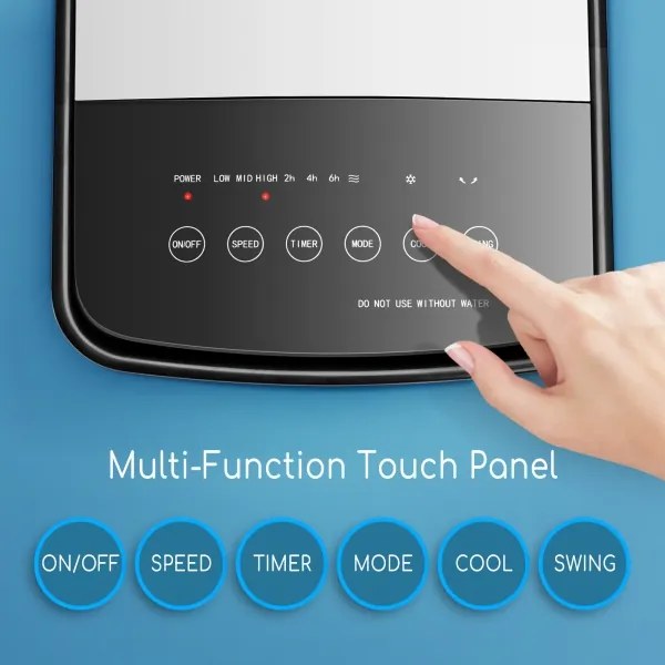 Aigostar ochladzovač vzduchu 60W/230V biely/čierny + DO