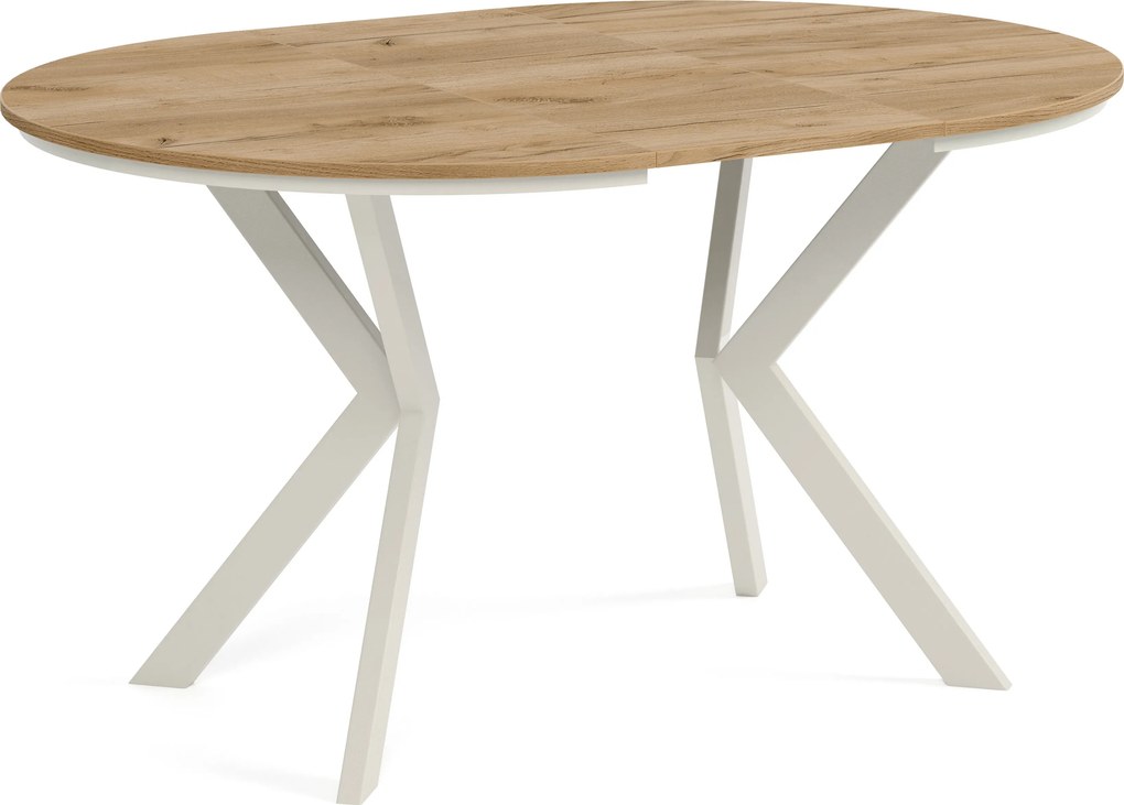Okrúhly rozkladací jedálensky stôl DEVO PLUS Veľkosť: 90 - 128 cm