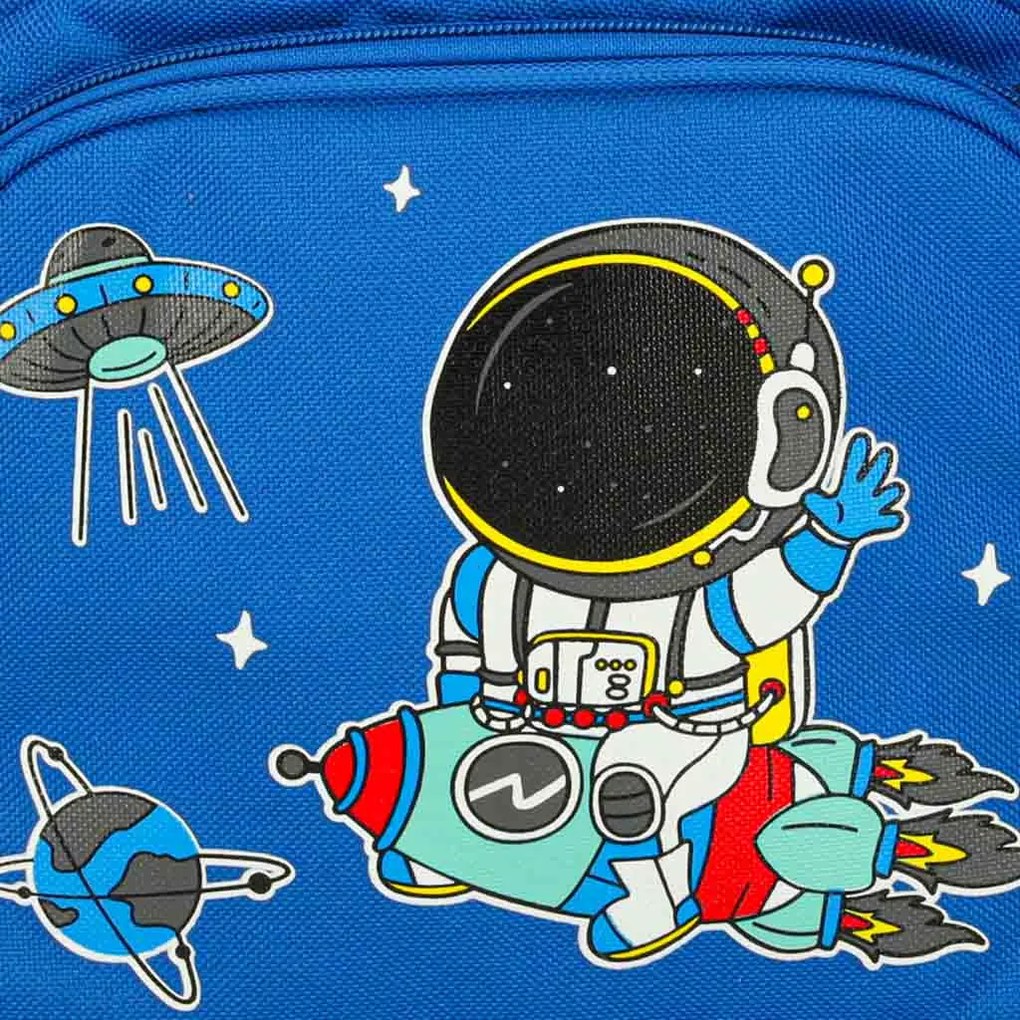 KIK Vesmírny detský batoh pre predškolákov 3+ – ľahký modrý astronaut, 7 l