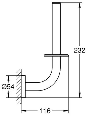 GROHE 41186000 - Držiak náhradnej toaletnej rolky START, lesklý chróm