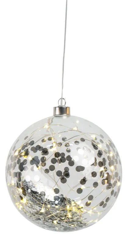 LED svetelná guľa s konfetami, veľká