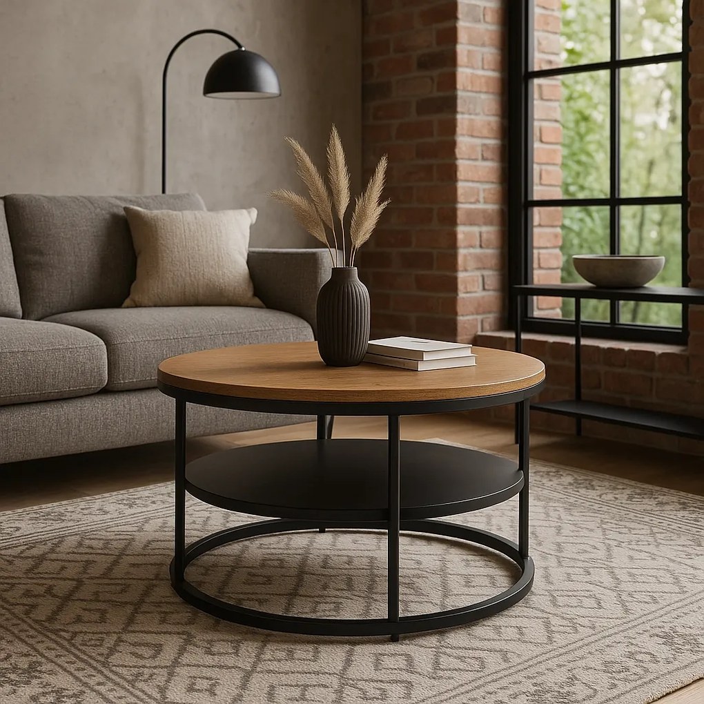 PROXIMA.store - Nadčasový okrúhly konferenčný stolík BEST FARBA: čierna