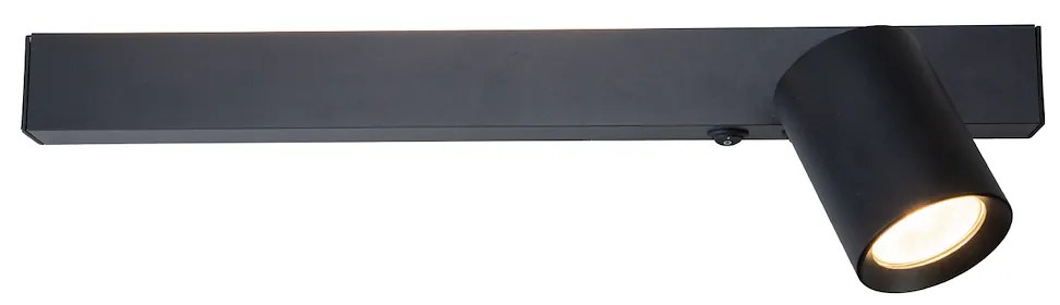 EUlight Nástenné svietidlo Magnet Right, 1x čierne kovové tienidlo + 1x LED 5W, b