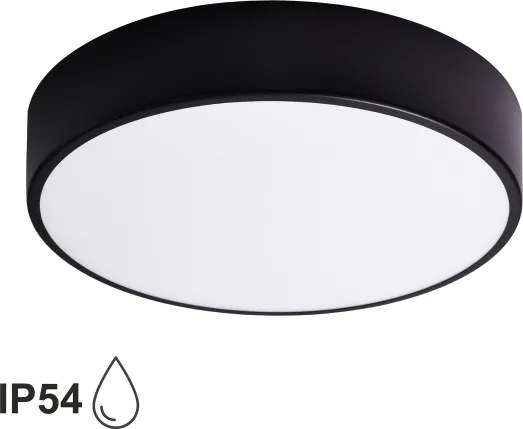BRILAGI - LED RGBW stmievateľné kúpeľňové stropné svietidlo CLARE 3xE27/12W/230V IP54 čierna